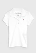 Camisa Polo infantil branca