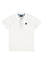 Camisa polo infantil branco - Quimby