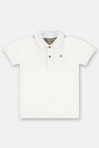 Camisa polo infantil branco