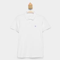 Camisa Polo Infantil Calvin Klein Logo Bordado