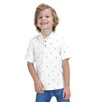 Camisa Polo Infantil Em Cotton Trick Nick Branco