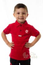 Camisa Polo Infantil Flamengo Vermelha Oficial