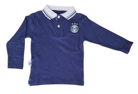 Camisa Polo Infantil Grêmio Manga Longa Oficial