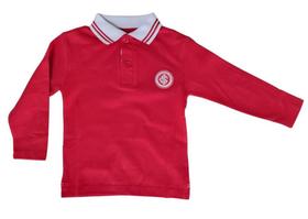 Camisa Polo Infantil Internacional Manga Longa Oficial