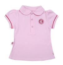 Camisa Polo Infantil Internacional Rosa Oficial