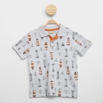 Camisa Polo Infantil Kyly Estampada Menino