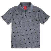 Camisa Polo Infantil Kyly Malha Estampada Masculina Camisa Polo Infantil Kyly Malha Estampada Masculina