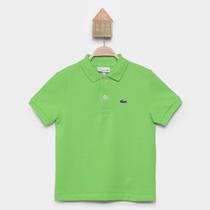 Camisa Polo Infantil Lacoste Manga Curta Masculina