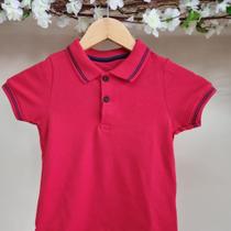 Camisa Polo Infantil Manga Curta Ogochi Essencial Slim