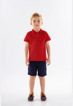 Camisa Polo Infantil Manga Curta para Menino em Piquet Up Baby