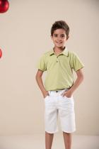 Camisa polo infantil maquinetada Camisa polo infantil maquinetada