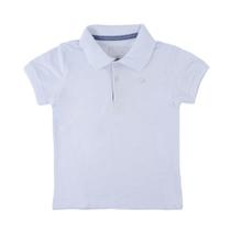 Camisa Polo Infantil Masculina Ogochi Slim Branca - 007006