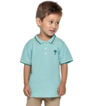 Camisa Polo Infantil Masculina Trick Nick Azul