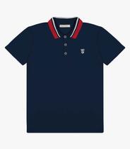 Camisa Polo Infantil Masculina Trick Nick Azul