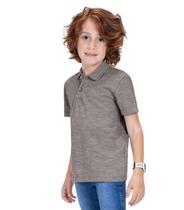 Camisa Polo Infantil Masculina Trick Nick Cinza