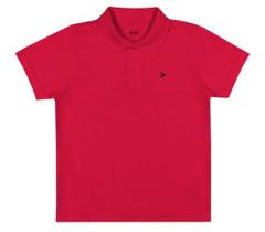 Camisa Polo Infantil Menino 100% Algodão Vermelho Elian Camisa Polo Infantil Menino 100% Algodão Vermelho Elian