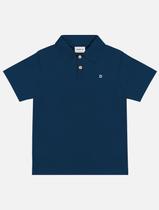 Camisa Polo Infantil Menino Básica Azul Marinho Divertto