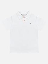 Camisa Polo Infantil Menino Básica Branco Divertto