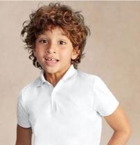 Camisa Polo Infantil Menino Branca com Punho - MalweeKids - Malwee Kids