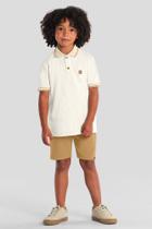 Camisa polo infantil menino em piquet linho Mundi