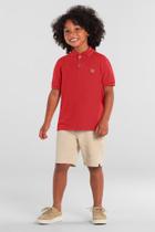 Camisa polo infantil menino em piquet Mundi