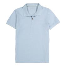 Camisa Polo Infantil Menino Essencial Azul Grisaceo Ogochi Camisa Polo Infantil Menino Essencial Azul Grisaceo Ogochi