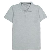 Camisa Polo Infantil Menino Essencial Cinza Mescla Ogochi