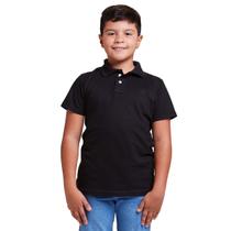 Camisa Polo Infantil Menino Manga Curta Algodão