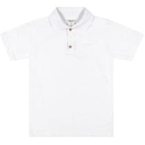 Camisa Pólo Infantil Menino Mangas Curtas Branco Tam 4 a 12 - Angerô Camisa Pólo Infantil Menino Mangas Curtas Branco Tam 4 a 12 - Angerô