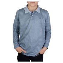 Camisa Polo Infantil Menino Ogochi ML Slim Cinza - 007516