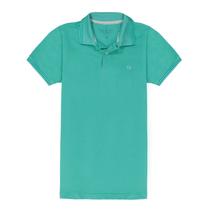 Camisa Polo Infantil Menino Piquet Verde Ciano Ogochi