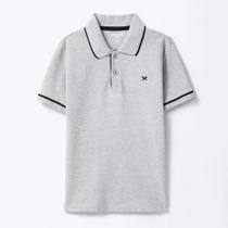 Camisa Pólo Infantil Menino Verão Cinza - Hering Kids Camisa Pólo Infantil Menino Verão Cinza - Hering Kids