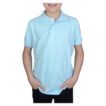 Camisa Polo Infantil Mnino King&Joe Azul - PO0000 Camisa Polo Infantil Mnino King&Joe Azul - PO0000