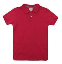 Camisa Polo Infantil Ogochi Manga Curta Meninos Masculina