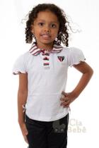 Camisa Polo Infantil São Paulo Feminina Oficial