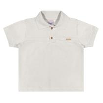 Camisa Pólo Infantil Verão Menino Off white - Angerô