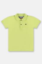 Camisa polo infantil verde limão Camisa polo infantil verde limão