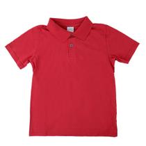 Camisa Polo Infanto Juvenil Masc Lunender Slim Vermelha