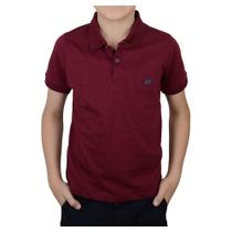 Camisa Polo Infanto Juvenil Masculina Applicato Apolo Bordô Camisa Polo Infanto Juvenil Masculina Applicato Apolo Bordô