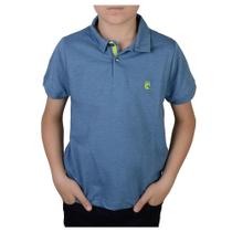Camisa Polo Infanto Juvenil Masculina Applicato Azul - 38680 Camisa Polo Infanto Juvenil Masculina Applicato Azul - 38680