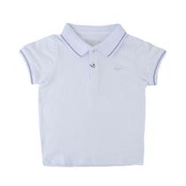 Camisa Polo Infanto Juvenil Masculina Ogochi Slim Branca