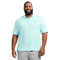 Camisa polo IZOD Advantage Performance para homens Limpet Shell Camisa polo IZOD Advantage Performance para homens Limpet Shell