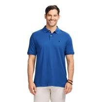 Camisa Polo IZOD de Manga Corta para Hombre en Azul Verdadero
