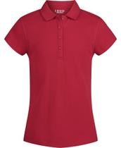 Camisa polo IZOD, uniforme escolar feminino, Sensory-Friendly, vermelha 14