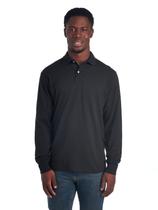 Camisa polo Jerzees SpotShield resistente a manchas Masculina preta L Camisa polo Jerzees SpotShield resistente a manchas Masculina preta L