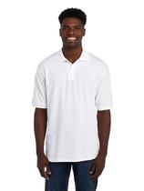 Camisa polo Jerzees SpotShield resistente a manchas para homens branca