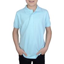Camisa Polo Juvenil Menino King&Joe Azul - PO0000