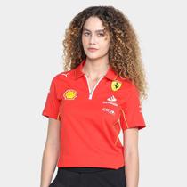 Camisa Polo Juvenil Puma Scuderia Ferrari Feminina