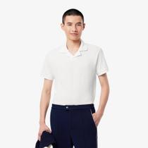 Camisa Polo Lacoste Open Neck Paris, ajuste clássico Camisa Polo Lacoste Open Neck Paris, ajuste clássico