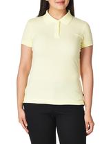 Camisa polo Lee Stretch Pique para mulheres amarela tamanho S